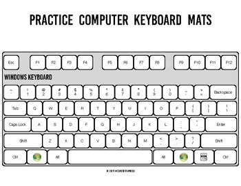 practice computer keyboard mats printable keyboard sheets  typing