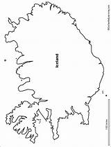Iceland Map Outline Enchantedlearning sketch template