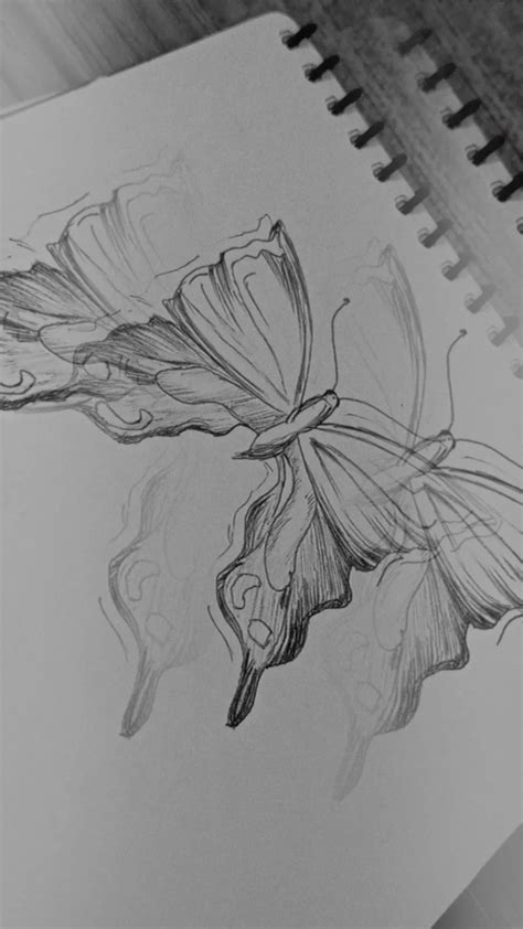 Butterfly Aesthetic Karalama Defteri Fikirleri Sanat Karalama