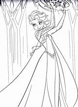 Frozen Coloring Print Elsa Printable Color Kids Pages Powers Incredible Disney Characters sketch template