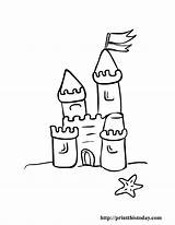 Coloring Castle Sand Pages Printable Summer Drawing Disney Print Kids Beach Printthistoday Color Line Colouring Today Castles Preschool Dot Getdrawings sketch template