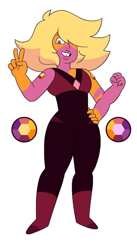 a cartoon character with blonde hair and black overalls holding two