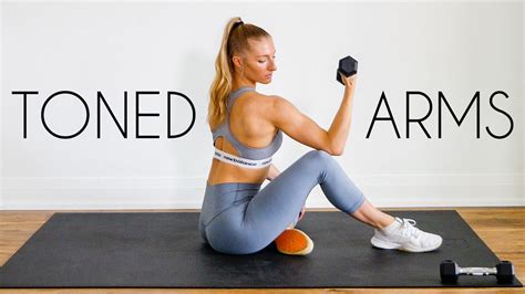 10 min toned arms workout at home quick burn youtube