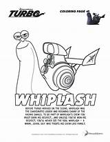 Coloring Turbo Pages Dreamworks Printable Whiplash Fast Movie Colouring Snail Kids Plus Pixar Sheets Color Stores Available Now Animation Comments sketch template