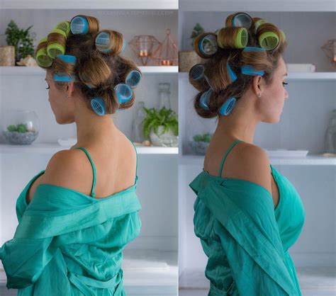 how to use velcro rollers for voluminous hair curl hair