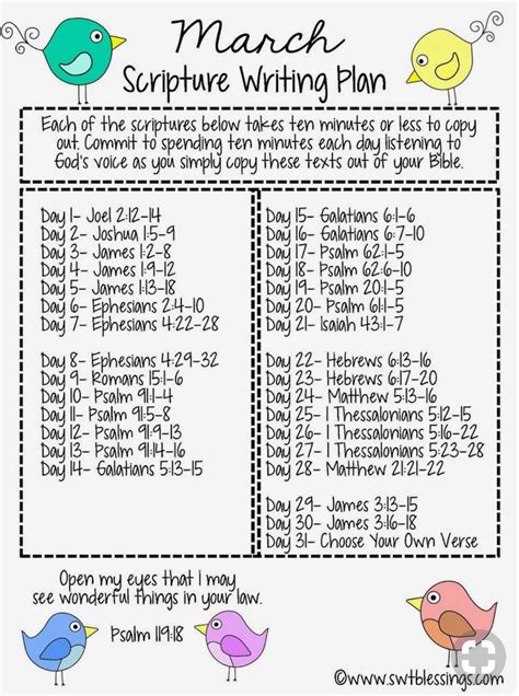 printable scripture writing plans