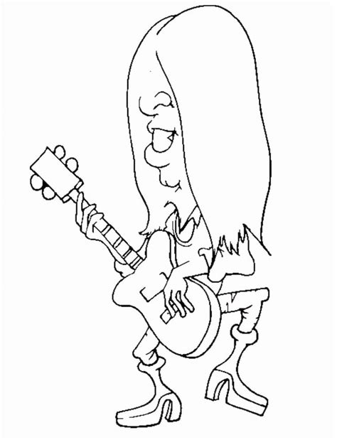 fun rockstar coloring page  printable coloring pages  kids