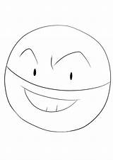 Pokemon Voltorb Coloring Pages Generation Kids sketch template