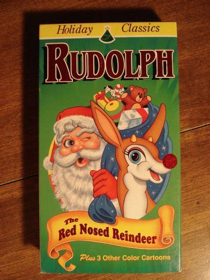 rudolph the red nosed reindeer vhs animated video tape movie film