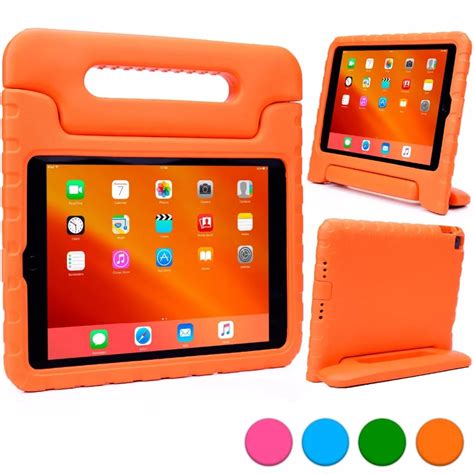kids case  ipad   orange lightweight shock absorbing child safe eva foam built