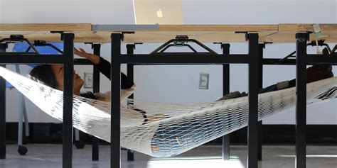 There S Now A Hammock That Lets You Comfortably Nap Underneath Your Desk
