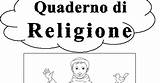 Religione Copertine Classe Quaderno Cattolica Copertina Bacheca sketch template