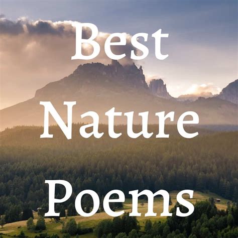 nature poems poem analysis