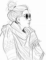 Coloring Pages Fashion Printable Girls Comments Adults sketch template