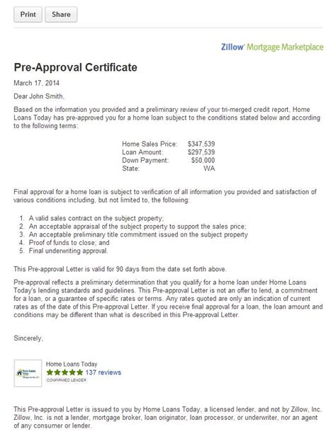 image result  sample mortgage pre approval letter
