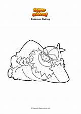 Slaking Gigamax Onix Snorlax Supercolored sketch template