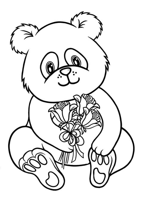 baby panda face pages coloring pages