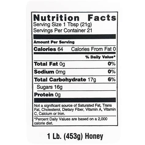 nutritional honey label queen  colonies