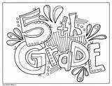 Grade 5th Coloring Pages Signs Doodles Classroom Comment Classroomdoodles sketch template