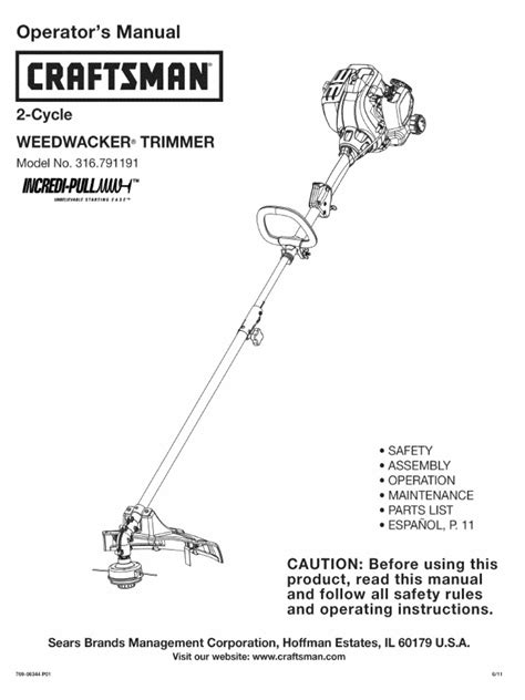 craftsman weed wacker