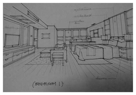 bedroom  floor plans diagram interior