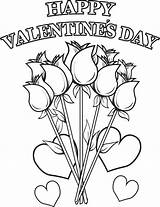 Coloring Valentine Valentines Print Go Click sketch template