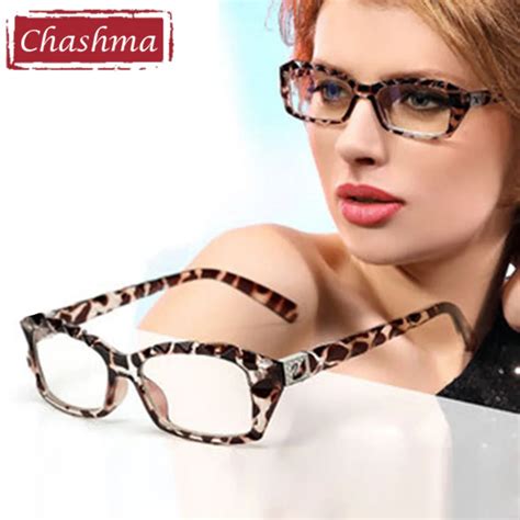 chashma brand leopard print glasses women myopia eyeglasses frame