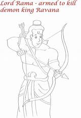 Lord Ravana Sita sketch template