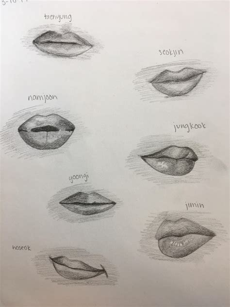 drawing everyones lips rbangtan