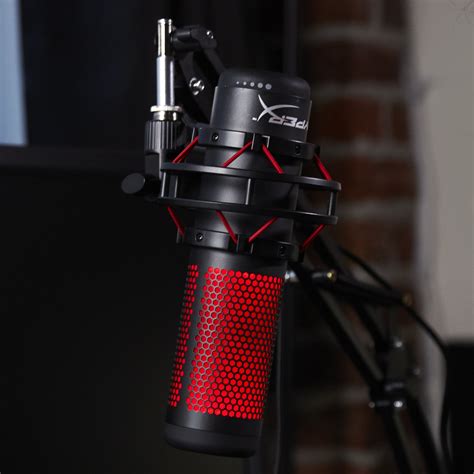 hyperx hx micqc bk quadcast microphone  stream joelatplay