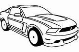 Mustang Coloring Pages Car Gt sketch template