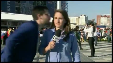 Men Keep Kissing And Groping Female Reporters At The World Cup On Live Tv