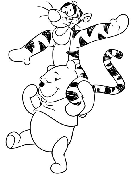 winnie  pooh  tigger coloring pages coloring home