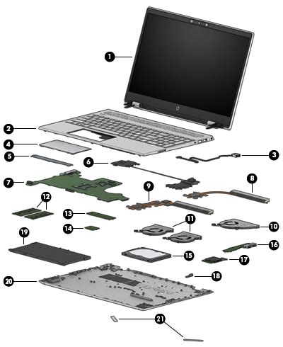 hp pavilion  cw laptop pc illustrated parts hp customer support
