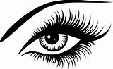 Eyes Eye Beautiful Lashes Coloring Sticker Decal Lash Vector Template Makeup sketch template