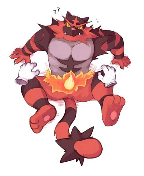 pokemon incineroar fire pokemon character art character design