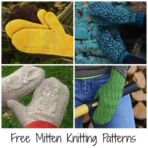 knit   pair  comfy cozy mittens  show