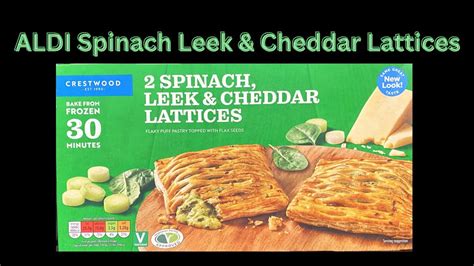 aldi spinach leek cheddar lattices youtube