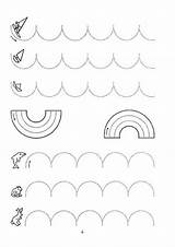 Tracing Prewriting Traceable Preschoolers Handwriting sketch template
