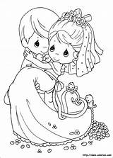Moments Coloring Pages Coloriage Wedding Mariage Printable Depuis Enregistrée Coloriez Bride Bridal sketch template