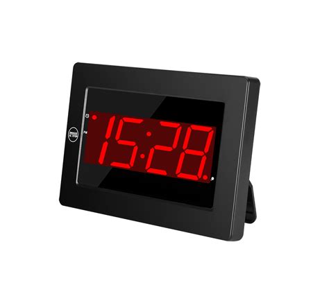 timegyro digital wall clock led alarm clock battery powered   snoozehauto dim