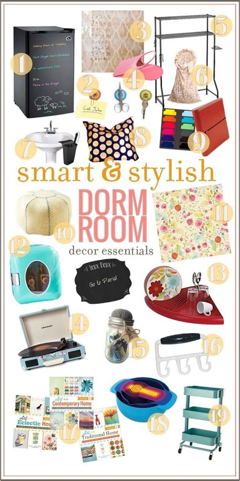 smart  stylish dorm room decor essentials  handmade home