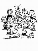 Charlie Brown Christmas Coloring Pages Peanuts Snoopy Characters Drawing Clipart Printable Color Cartoon Sun Print Kids Part Getcolorings Drawings Popular sketch template