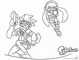 Splatoon Coloring Pages Overwatch Lineart Printable Kids Color sketch template
