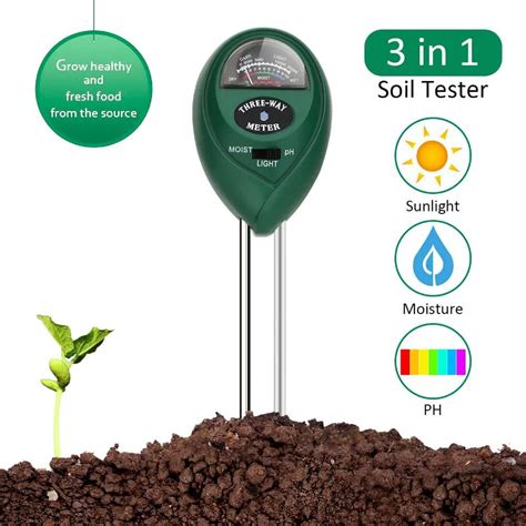 soil ph tester  moisture sensor meter sunlight soil test kits