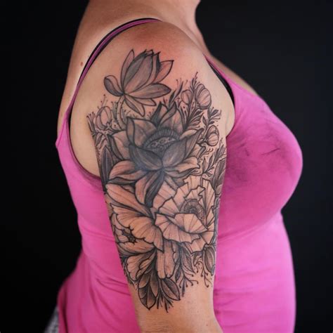 Simple Flower Arm Tattoo