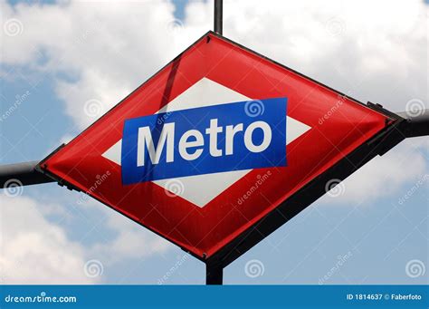 metro sign royalty  stock photography image