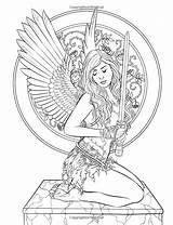 Pagan Selina Fenech Faeries Wiccan Mysterious Zentangle Auf sketch template