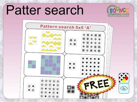 pattern search  teaching resources