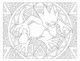 Pokemon Coloring Mandala Pages Golduck Print Windingpathsart Raskrasil sketch template